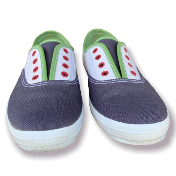 Keds Green and Gray Colorblock Shoes Size 7 - Picture 3 of 5